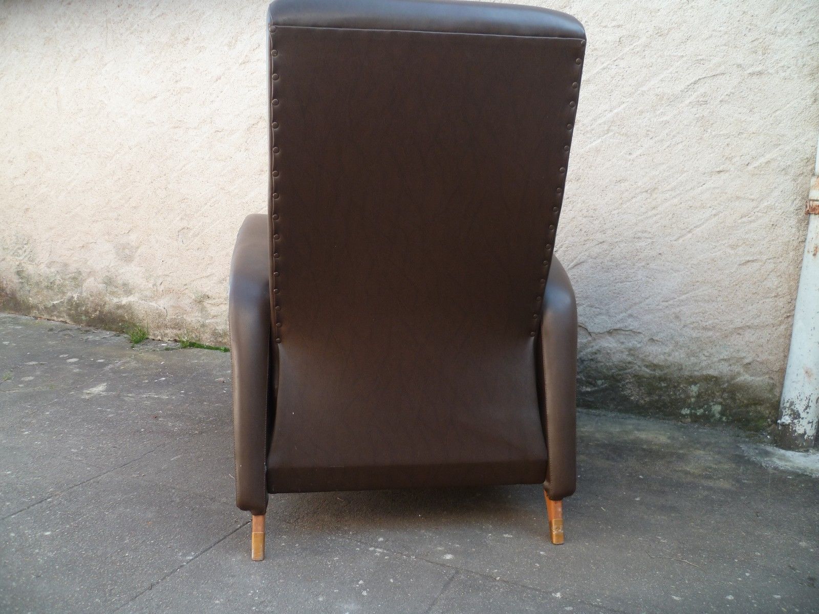 Brown color leather chair