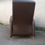 Brown color leather chair