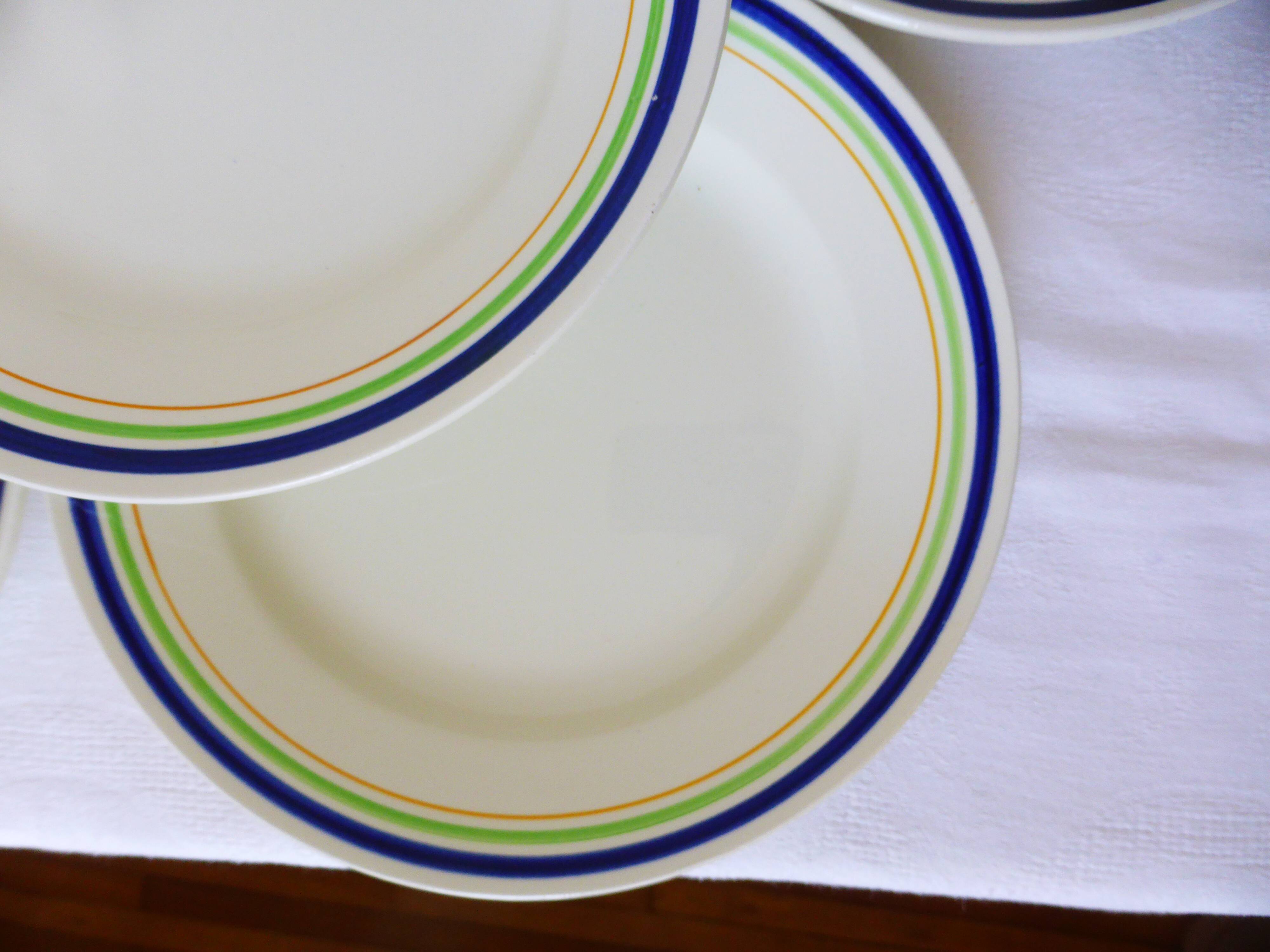 5 flat plates of Gien model Georges 210642