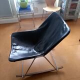 G1 leather armchair, rocker. Pierre Guariche