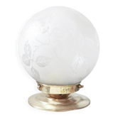 Lampe à poser en verre gravé