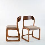4 Baumann sled chairs