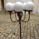Vintage gold metal floor lamp, 70s