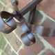 Pair of cast iron fire dogs