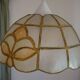 Lustre vintage en nacre et laiton