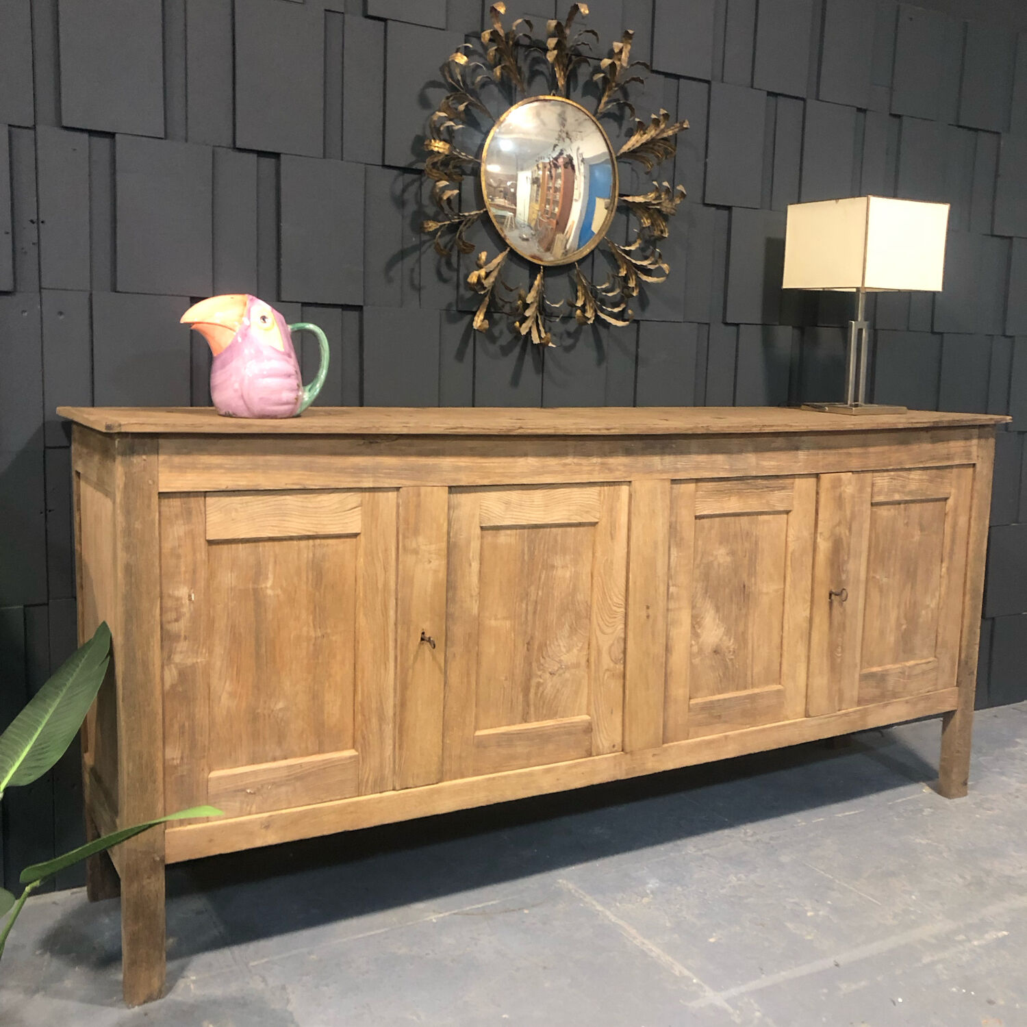 Enfilade wooden counter early twentieth century
