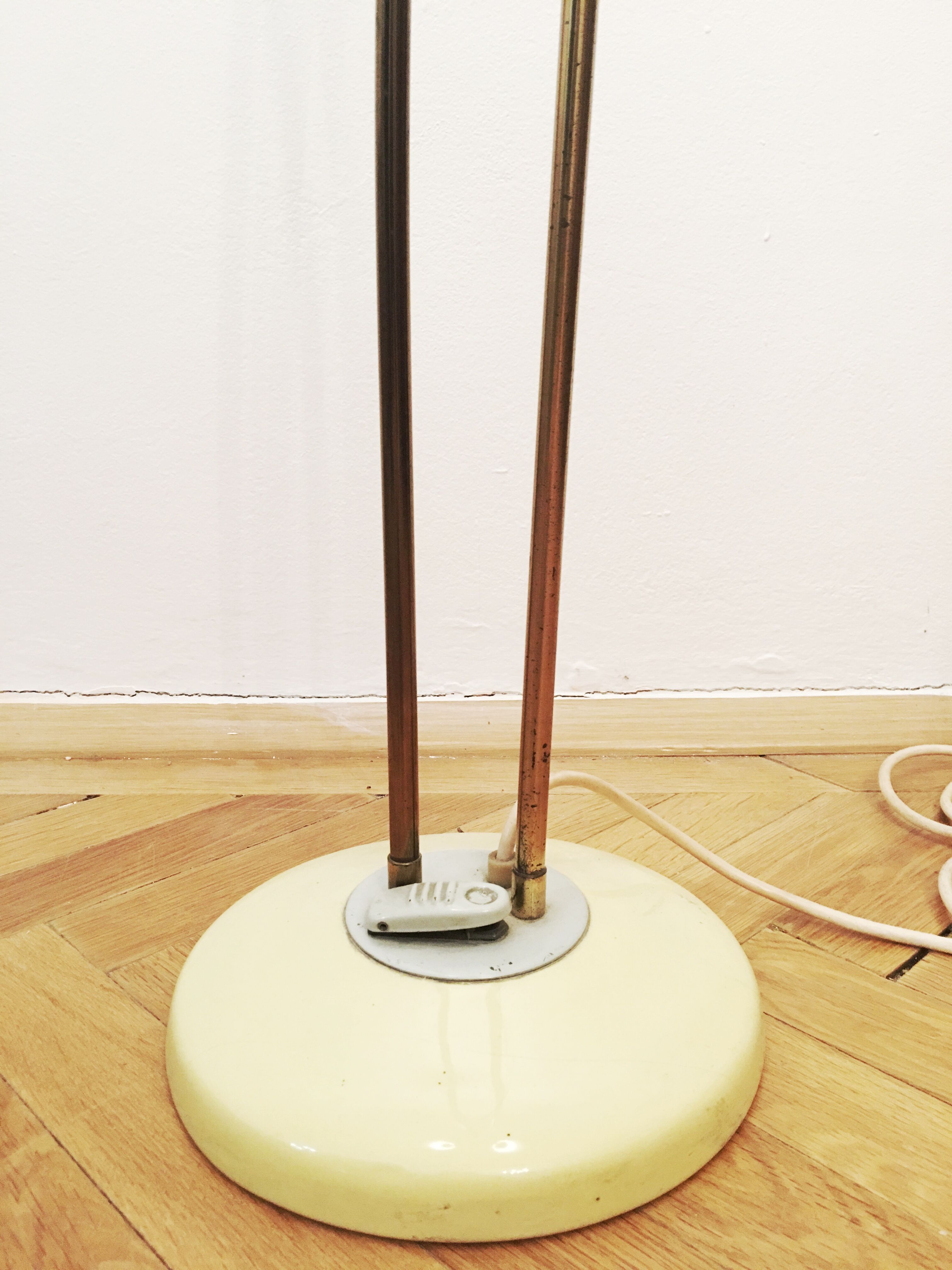 Rare Mid-century White Flower Floor Lamp by Zukov - 1960