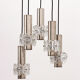 Vintage Chandelier Cascade Hanging Lamp with 5 lamps, 1960