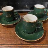 Vintage bistro coffee cups