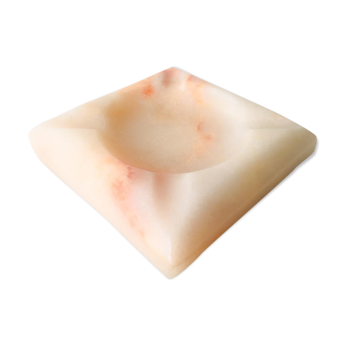 Pink marble ashtray