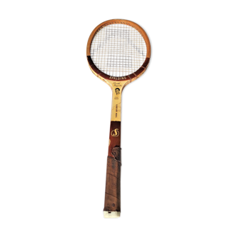 Vintage tennis racket Spalding Pancho Gonzales wooden rope hose