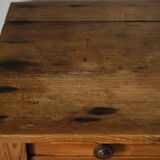 Farmhouse side table in old wood