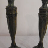Pair of art deco candlesticks
