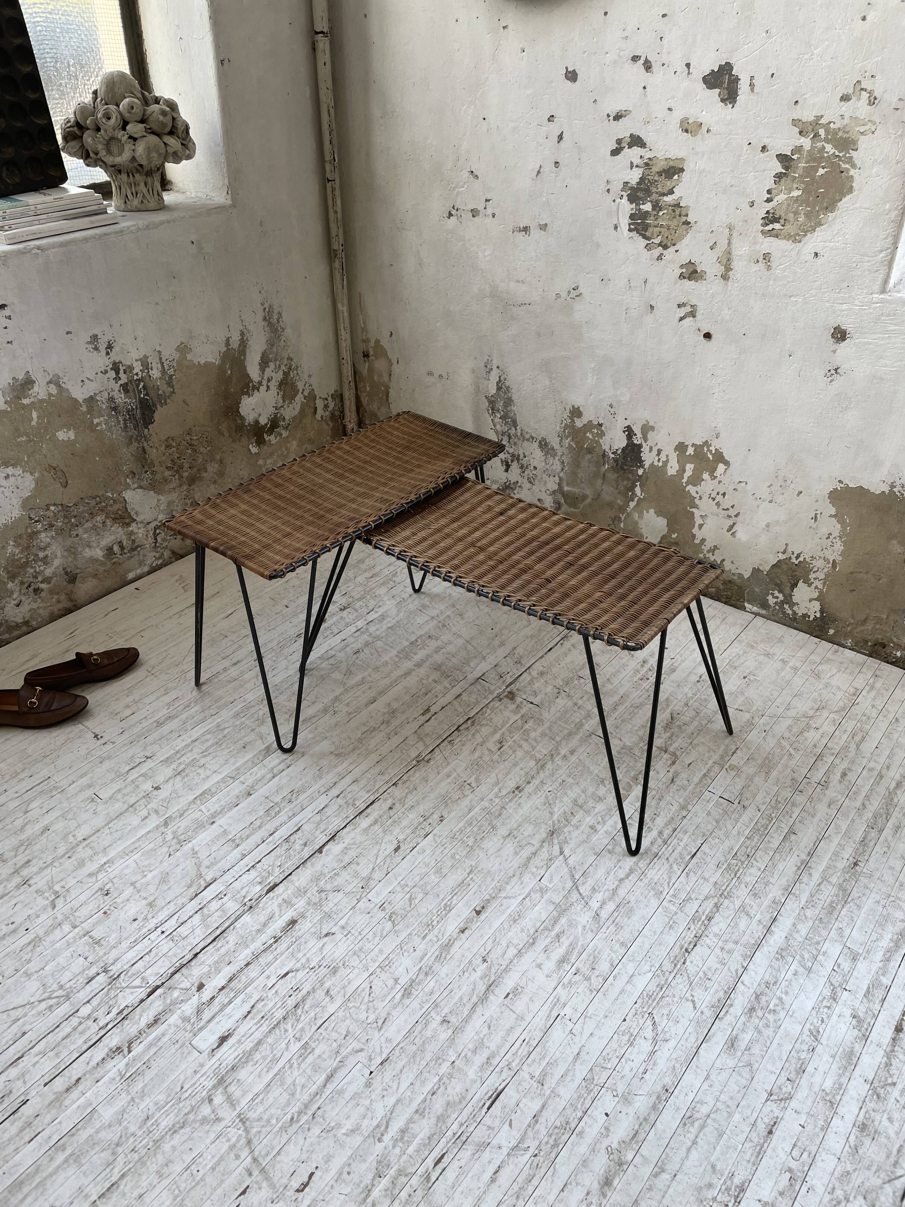 Duo of wicker tables RaouDuo of wicker tables Raoul Guysl Guys