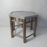 Rattan bamboo side table