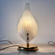 Large vintage leaf lamp - Murano - Italian design - Hollywood Regency