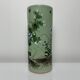 Ancient Japanese roll vase Celadon Seto 19th flower decoration