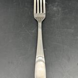 White metal children's cutlery set with little cat