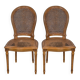 Pair of caned chairs in Louis XVI style