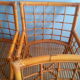 Lot 4 fauteuils bambou vintage