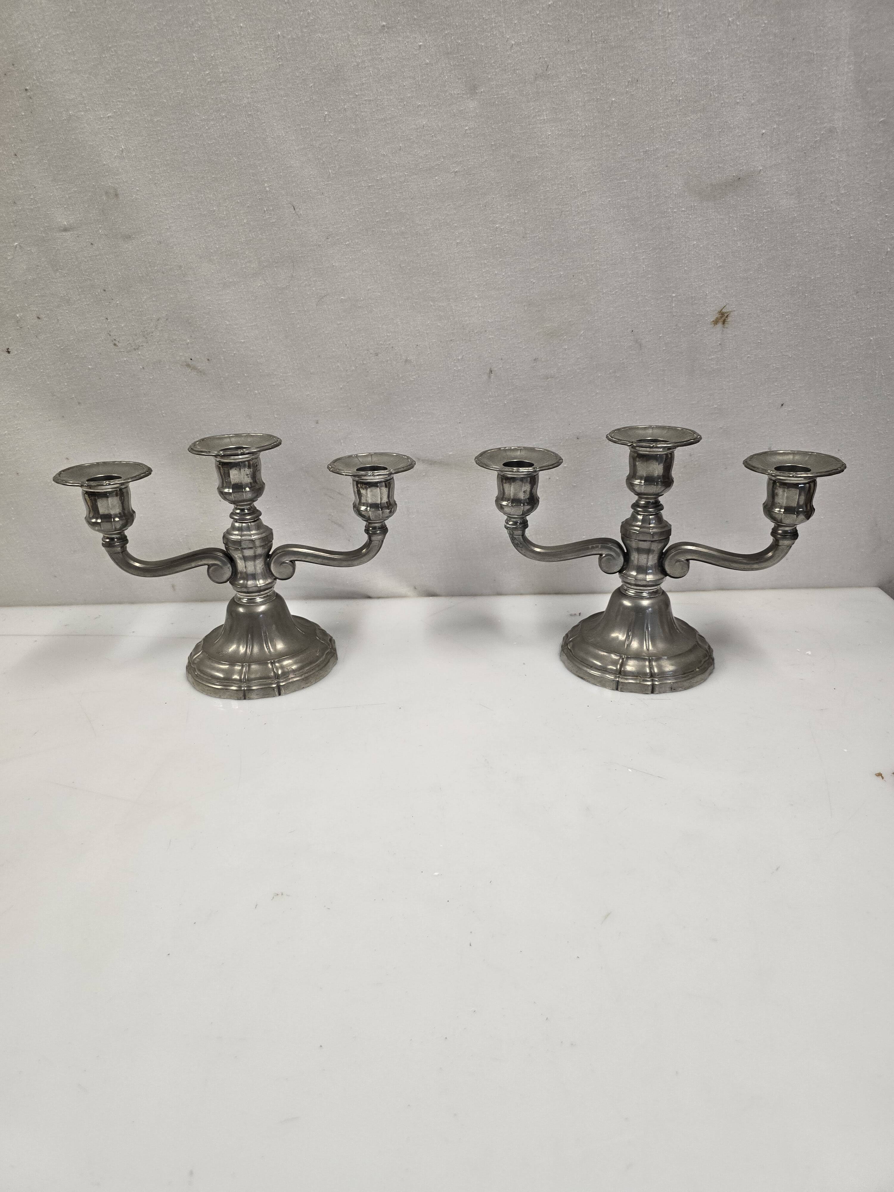 Pair of mid-20th century candlesticks