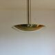 Brass half bowl ceiling lamp by Kalmar Austria
