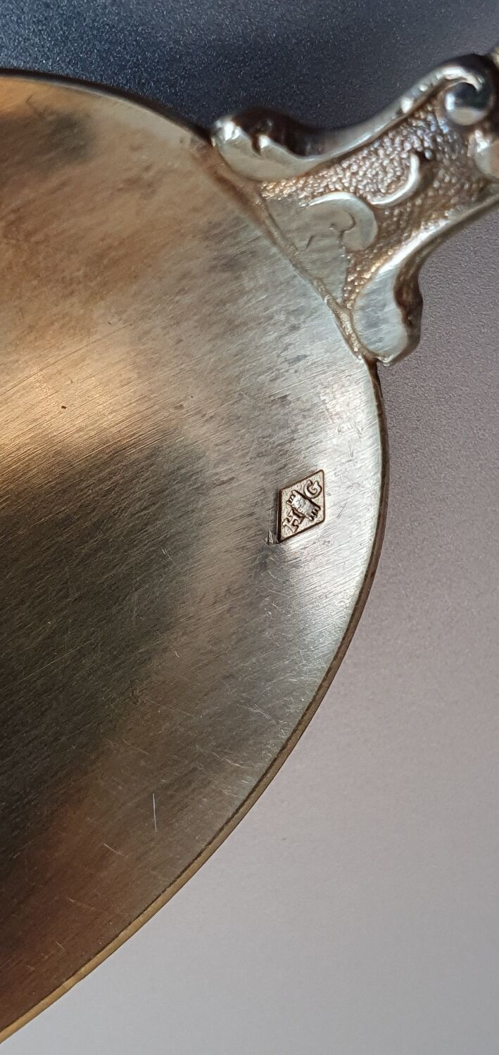 6 silver and vermeil spoons