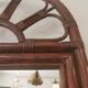 Vintage bamboo and rattan mirror 70, 100x50cm