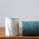 Duo of ceramic espresso cups by Nicole Fichot