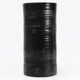 Black ceramic vase from mid-century Italian, 1960s.