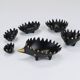 Stackable brass hedgehog ashtrays by Walter Bosse, Herta Baller, Austria, 1950s.