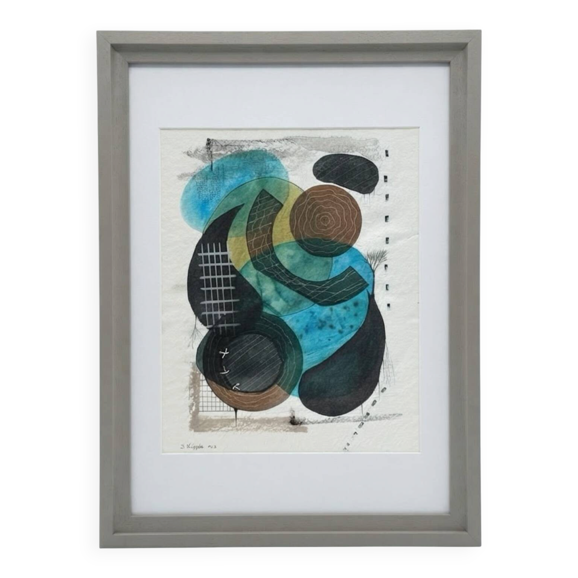 Original abstract painting by Bertrand Mugabure