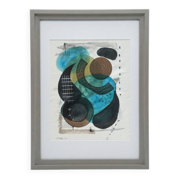 Original abstract painting by Bertrand Mugabure