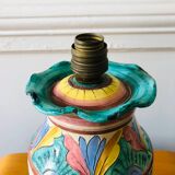 Majolica Italy ceramic lamp base