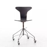 Munkegaard Scandinavian chair on wheels, or Swivel chair.