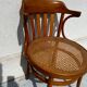 Bistro chair in curved wood and caning – Thonet style – 20th century seat