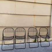 Set of 4 minimalist chairs "Åland" Niels Gammelgaard 1980