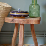 Gien blue earthenware candy box