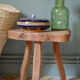 Gien blue earthenware candy box