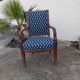 Empire style armchair reupholstered