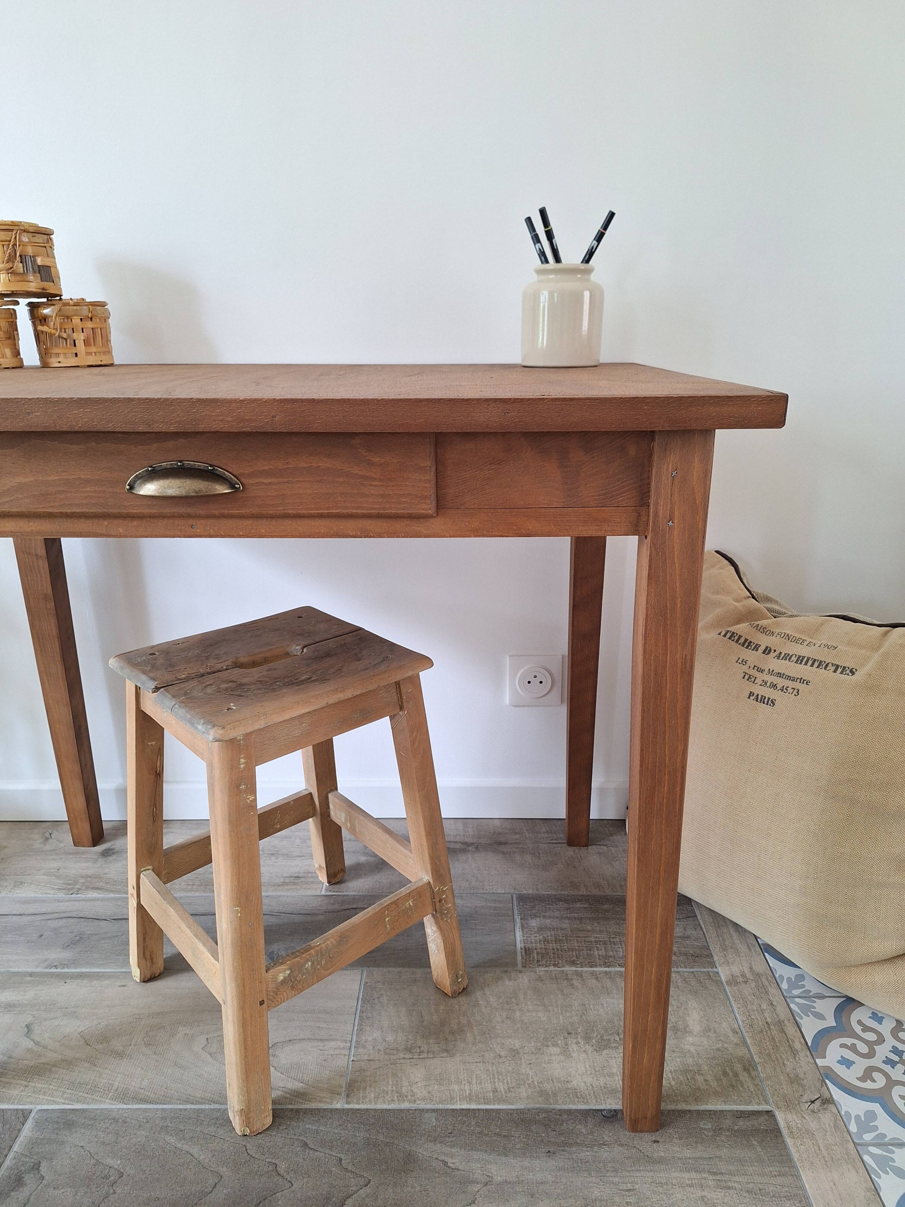 Bureau / Table d'appoint de ferme style campagne