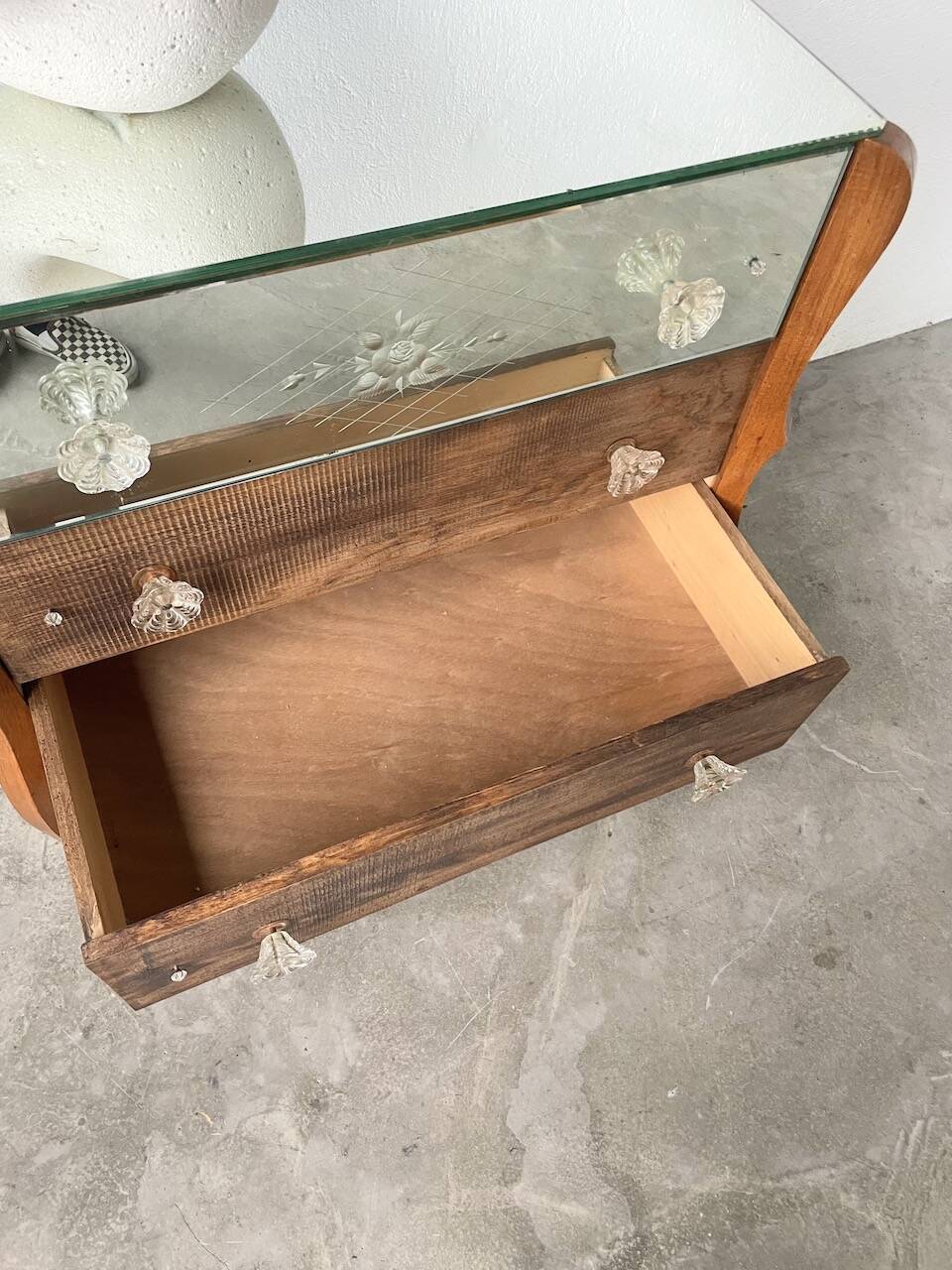 60s mirrored chest of drawers