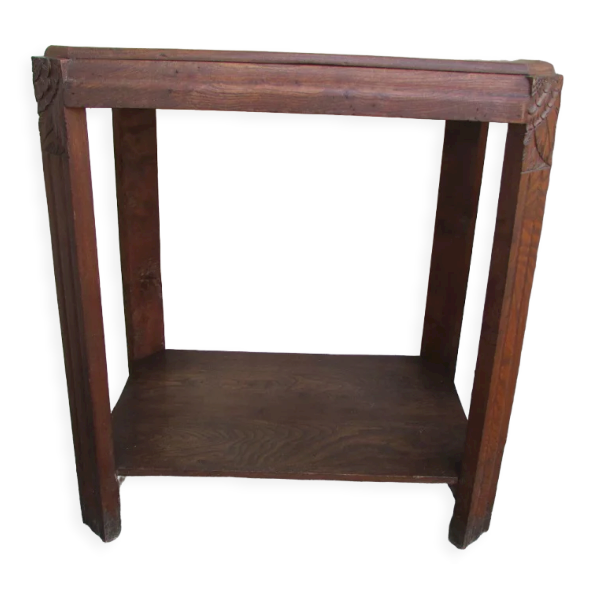 Coffee table, art deco service in solid wood