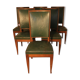 Set of 6 Art deco chairs in mahogany