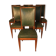 Set of 6 Art deco chairs in mahogany