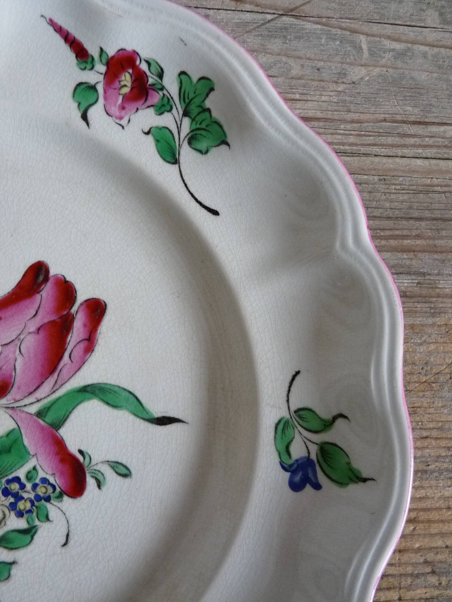 Lunéville earthenware plate