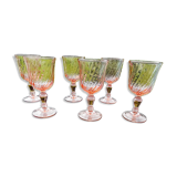 Set of 6 Luminarc Rosaline Stem Glasses - Stemglasses Model No. 5 (12
