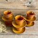 6 vintage "volcan" cups