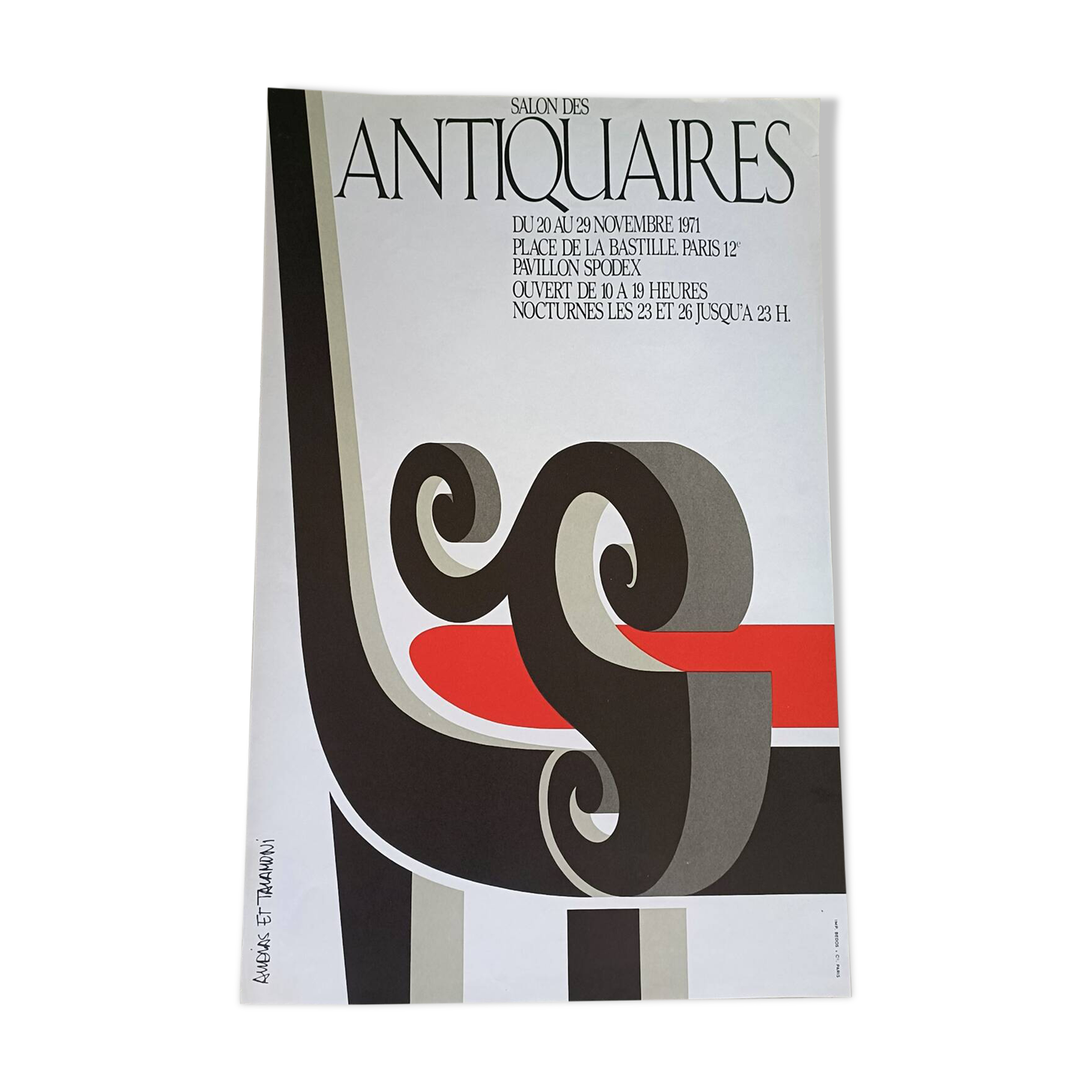 Original poster for the Antiques Fair