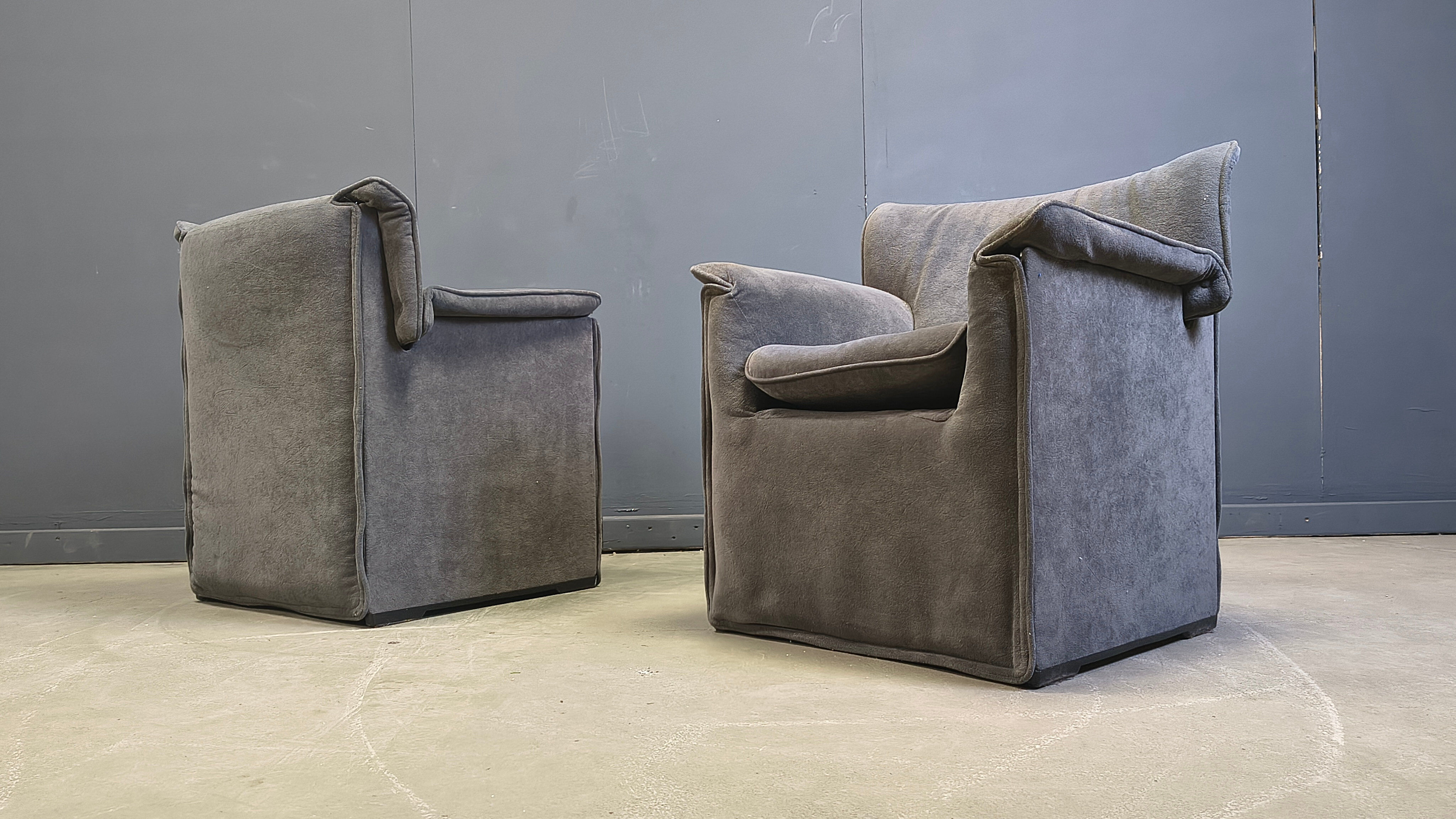 Lauriana armchairs by Afra and Tobia Scarpa for B&B Italia, 1970s